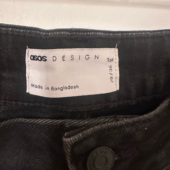 ASOS Tall Black Straight Jeans - Picture 5 of 5